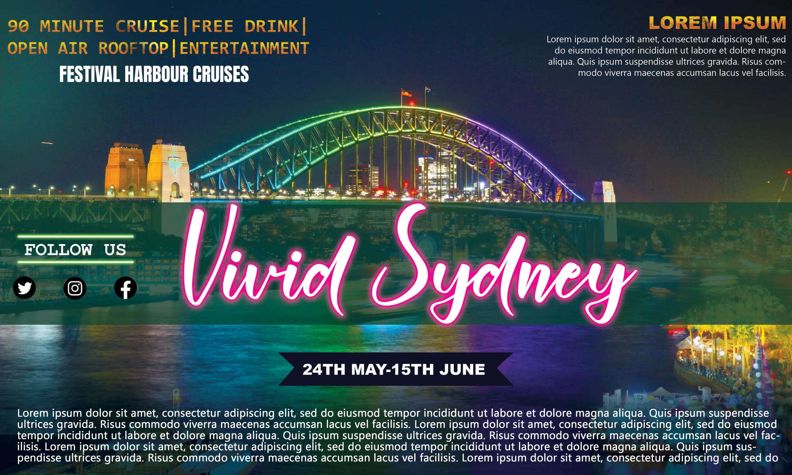 Download banner design of Vivid Sydney 2024 festival