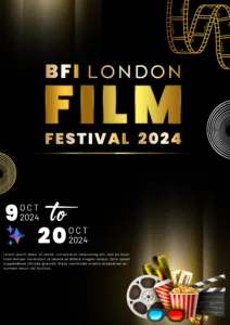 a poster for a film festival BFI film festival poster editable poster design