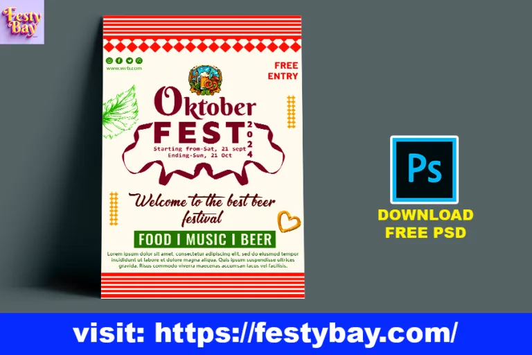 Carnival Rides at Oktoberfest banner fully customizable free to use