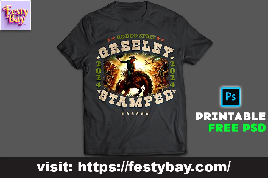 Download Greeley stampede t-shit design | Free PSD 2024