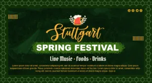 Stuttgart Spring Festival 2024 free template design