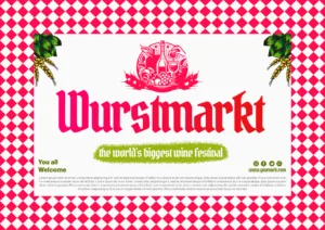 editable Wurstmarkt Festival banner design