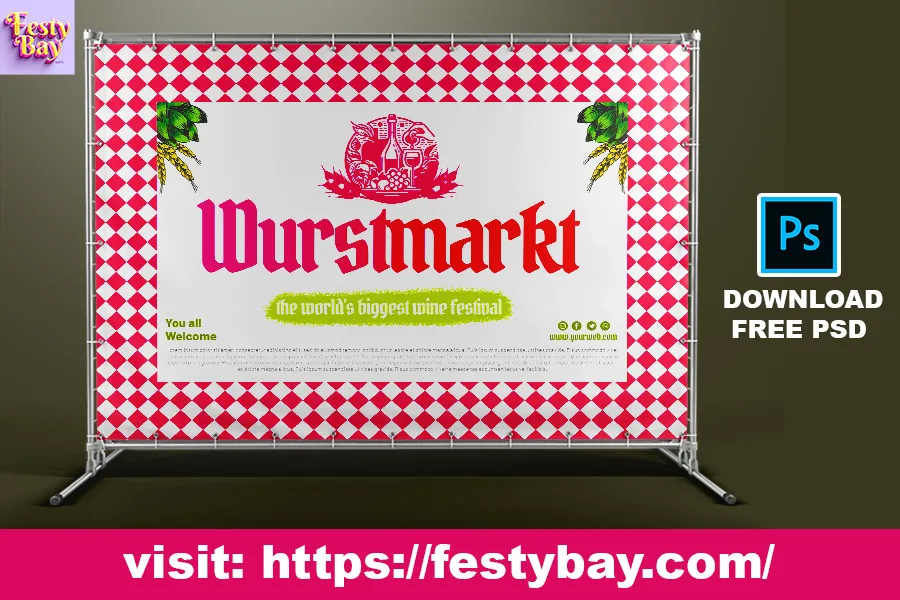 Wurstmarkt free PSD template free to use