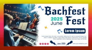 Free PSD bachfest Leipzig 2024 | music festival Germany