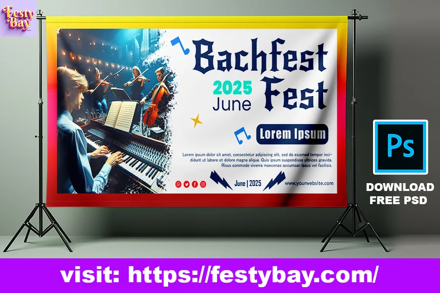 bachfest leipzig 2024 banner design