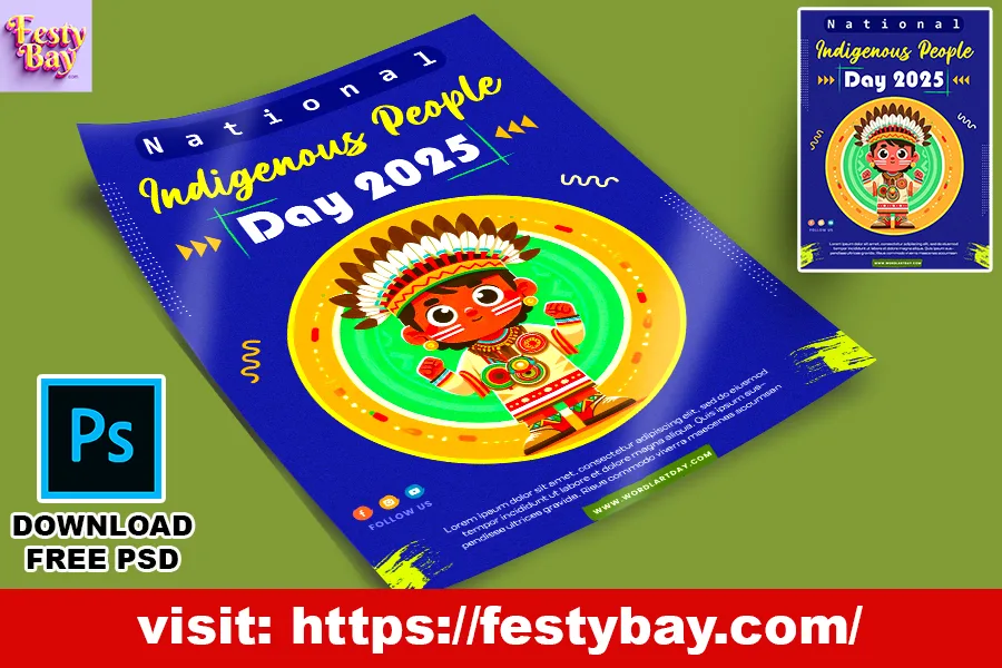 free psd poster indigenous festival(National Indigenous Peoples Day)_Thumbnail