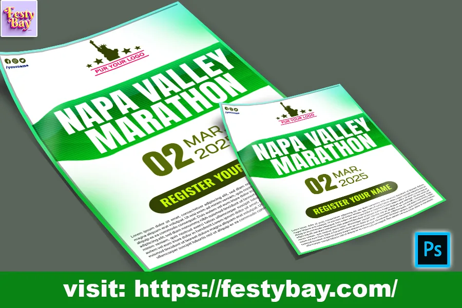 Marathon poster ideas | napa valley marathon | Download free poster 2025