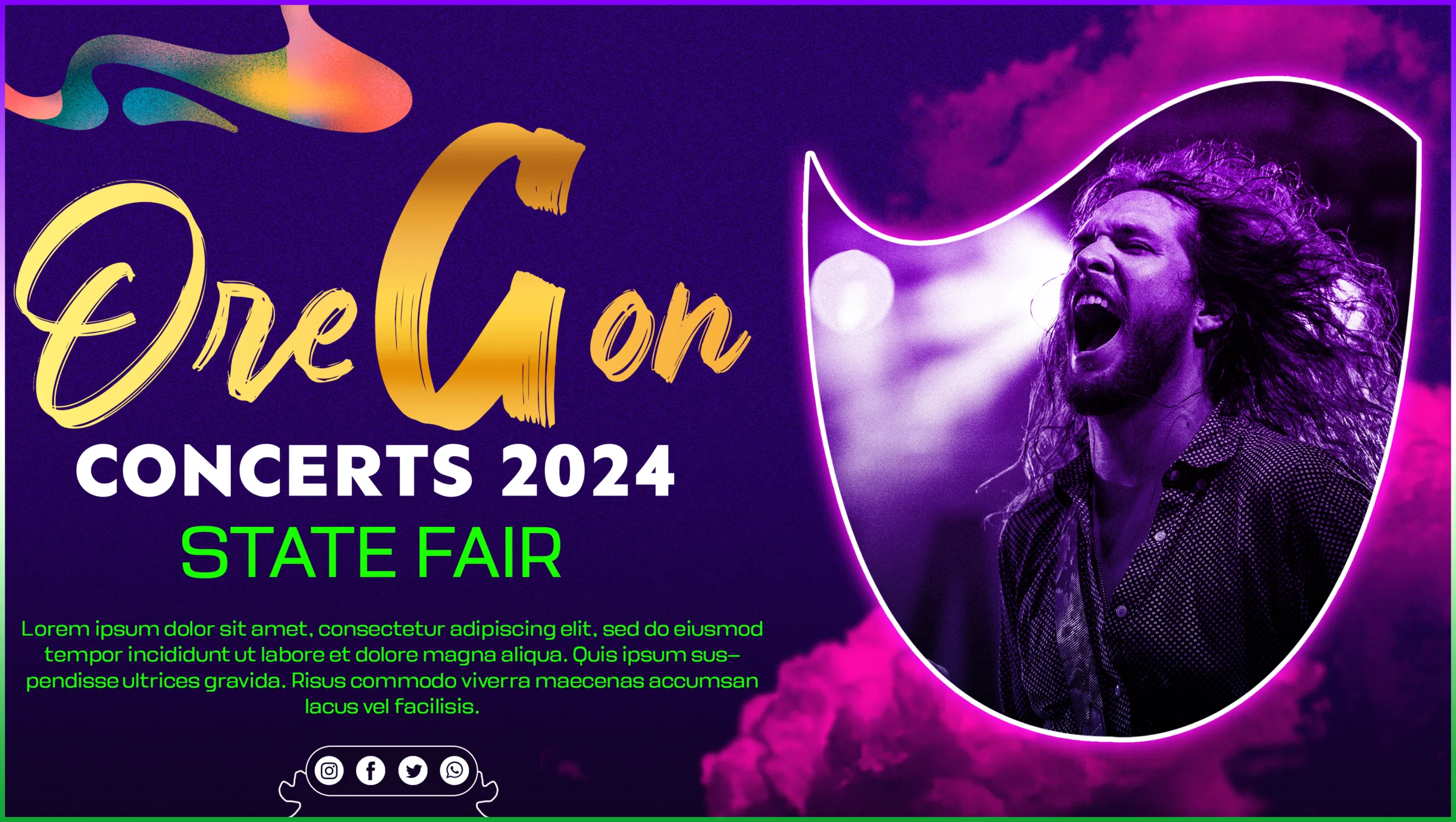 download oregon state fair concerts 2024 banner design