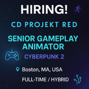 CD PROJEKT RED is Hiring Senior Cinematic 3D Animator % festybay 20250815 0842 Cyberpunk Animator Wanted simple compose 01k2nvbecee7y92969k6qdefcz festybay