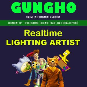 GungHo Online Entertainment America Realtime Lighting Artist % festybay GungHo lighting festybay