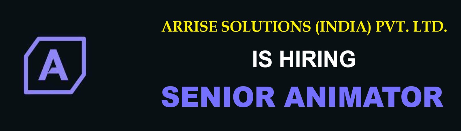 Arrise Solutions (India) Pvt. Ltd. is hiring Senior Animator % festybay Arrise Solutions (India) Pvt. Ltd