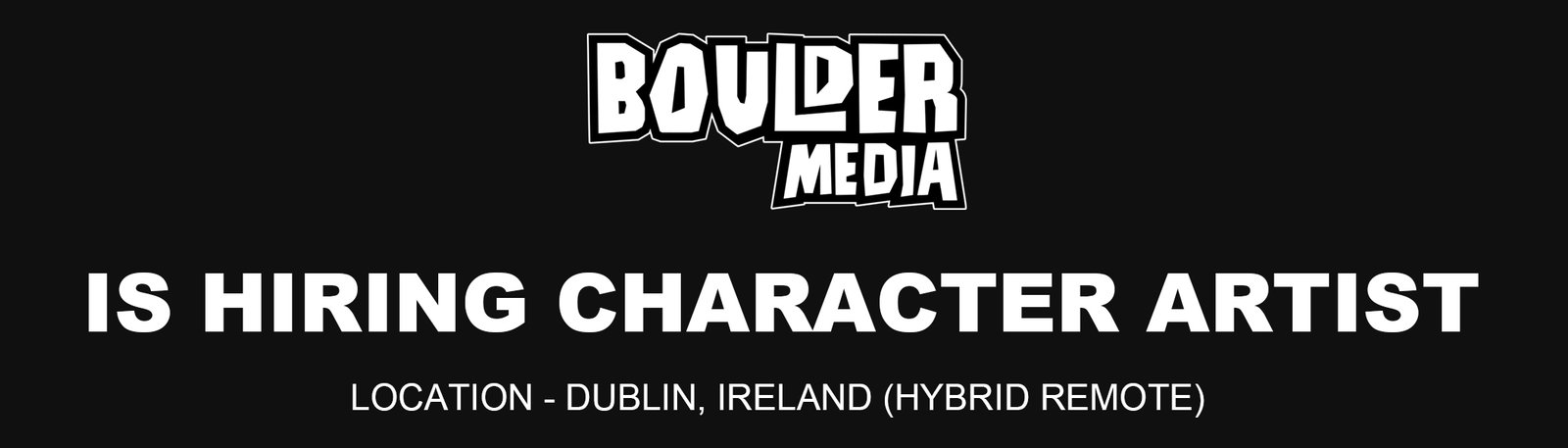 Boulder Media jobs 2026 Character Artist, Ireland % festybay Boulder Media jobs_2026