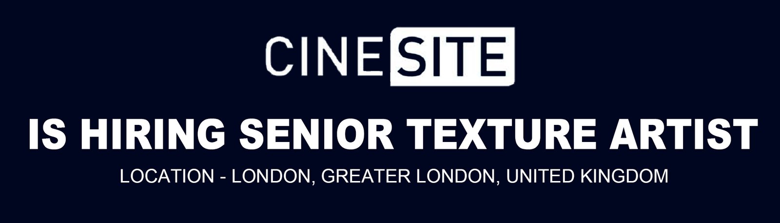Cinesite hiring Texture Artist at London, 2026
