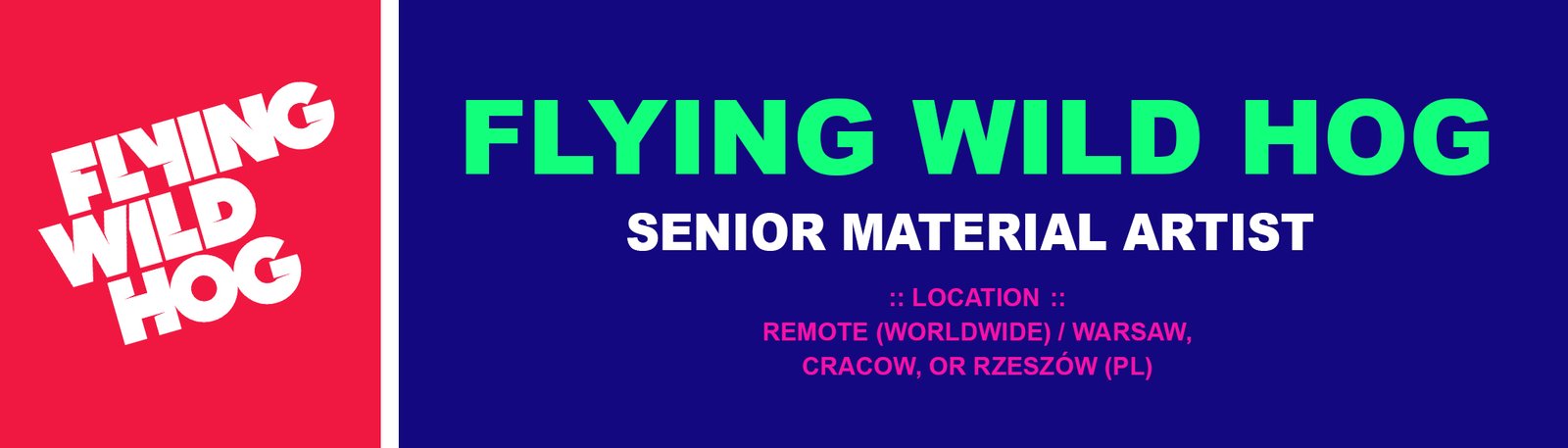Flying Wild Hog_banner_Senior Material Artist
