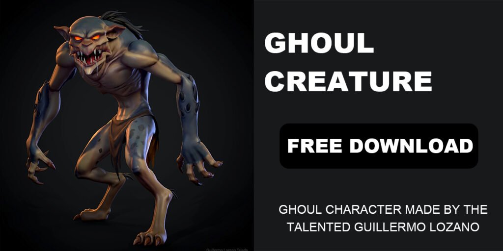 Free Ghoul creature Rig