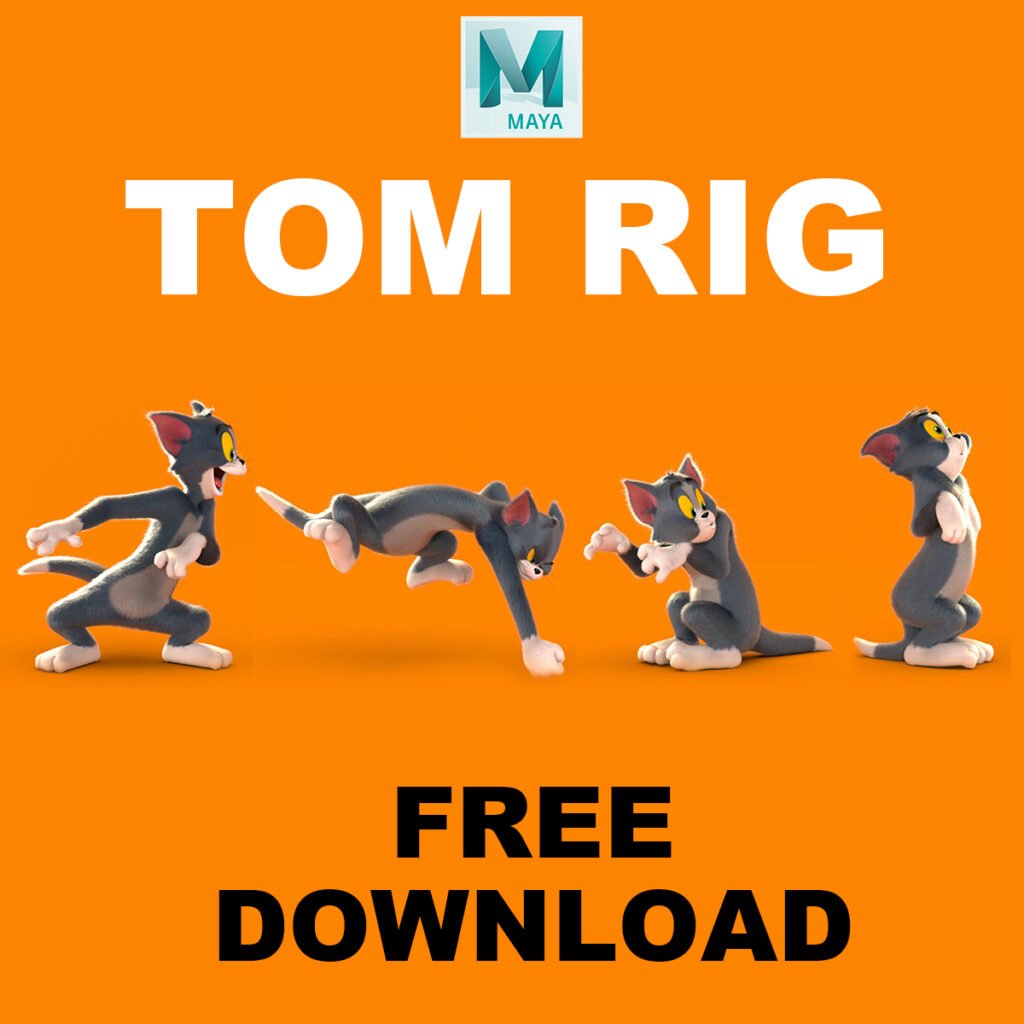 Free Tom rig for maya
