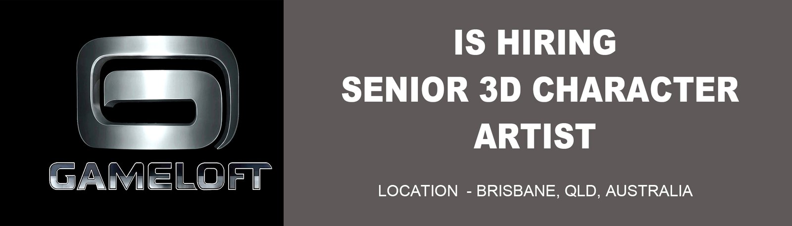 Gameloft Brisbane - Senior 3D Character Artist % festybay Gameloft Brisbane