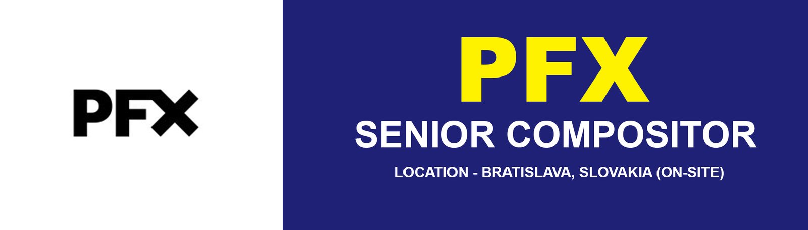 PFX is hiring Senior Compositor | Slovakia % festybay PFX_banner