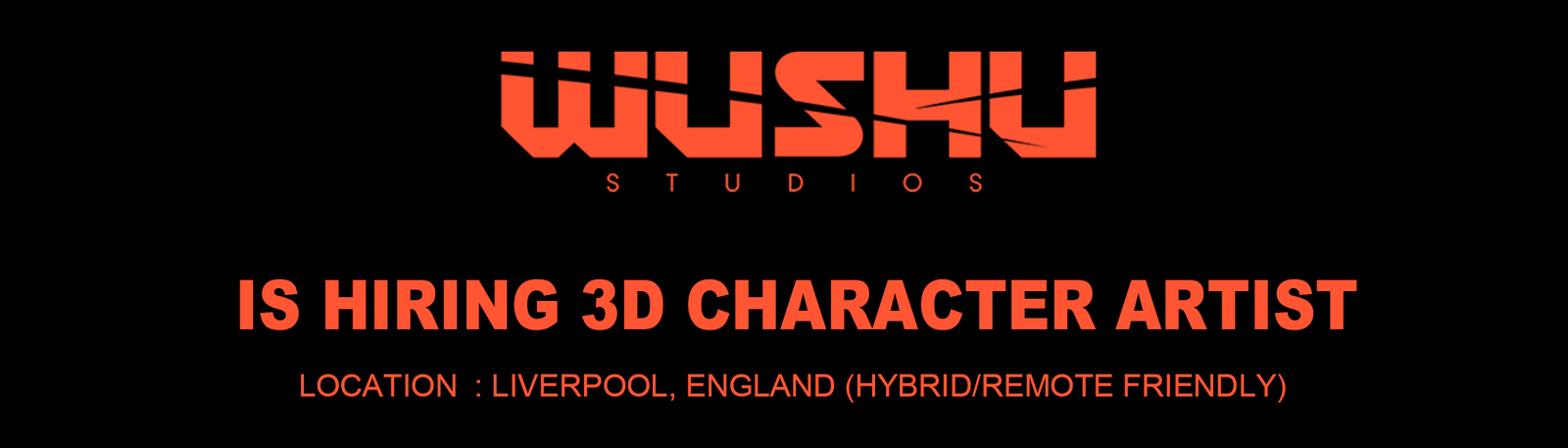 Wushu Studios hiring 3D Character Artist 2026