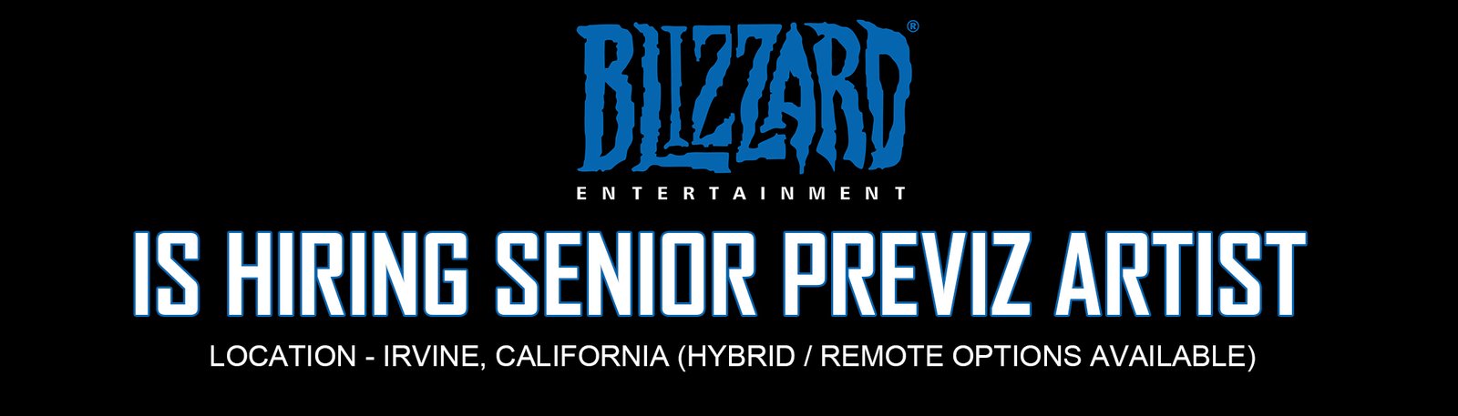Blizzard Entertainment jobs Senior Previz Artist 2026