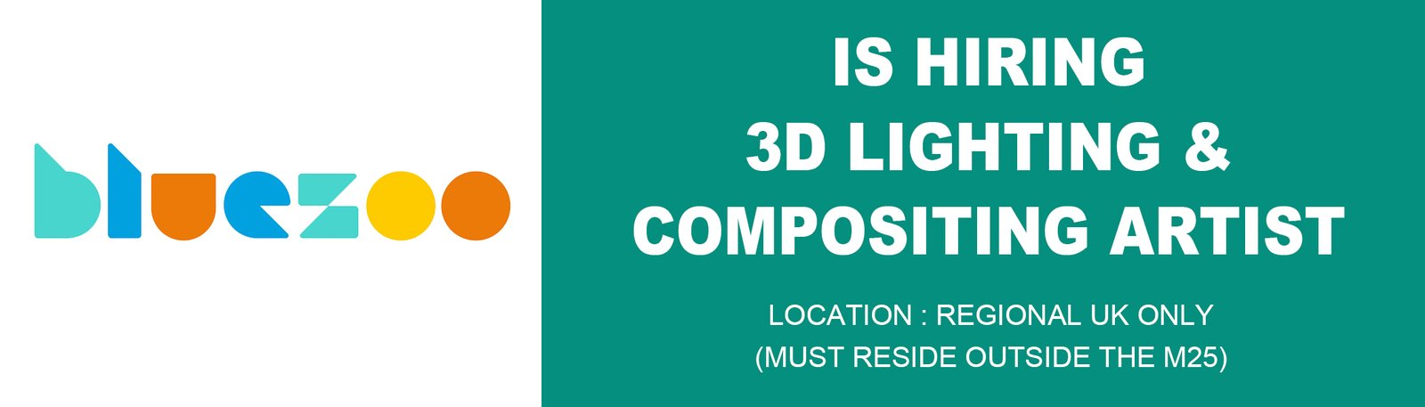 Blue Zoo Animation 3D Lighting & Compositing Artist (Uk only)