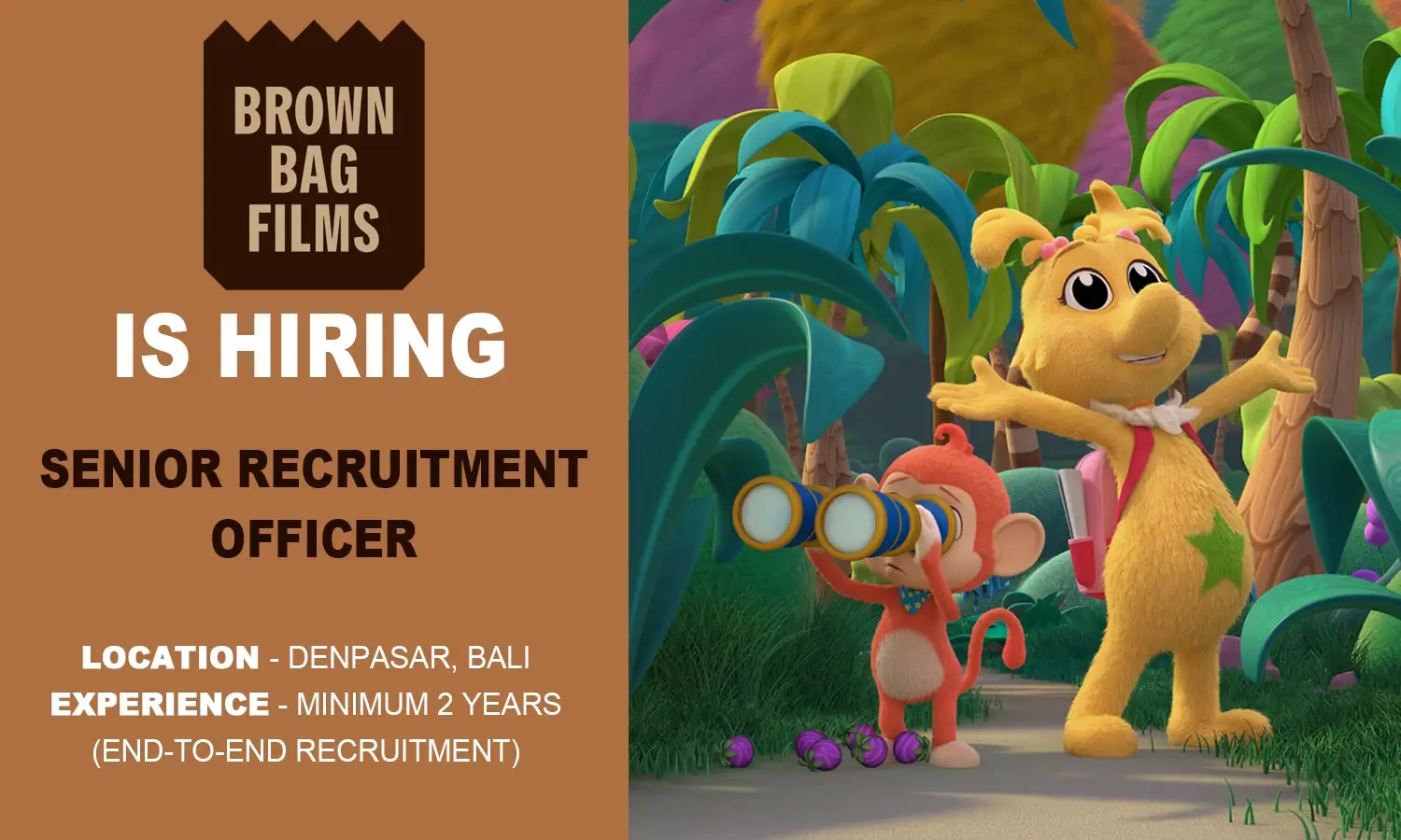 Brown Bag Films Bali hiring Recruitment Officer