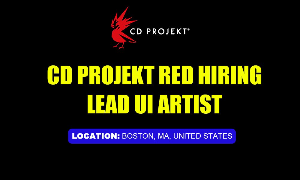 CD PROJEKT RED HIRING UI ARTIST