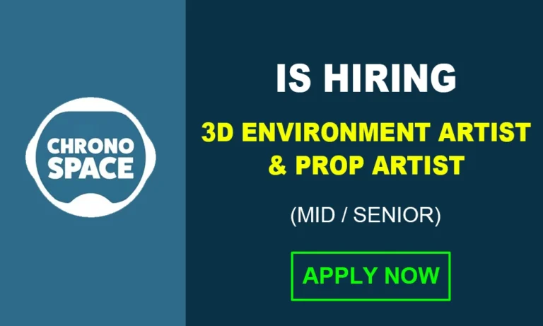 Chronospace hiring 3D Environment & Prop Artist