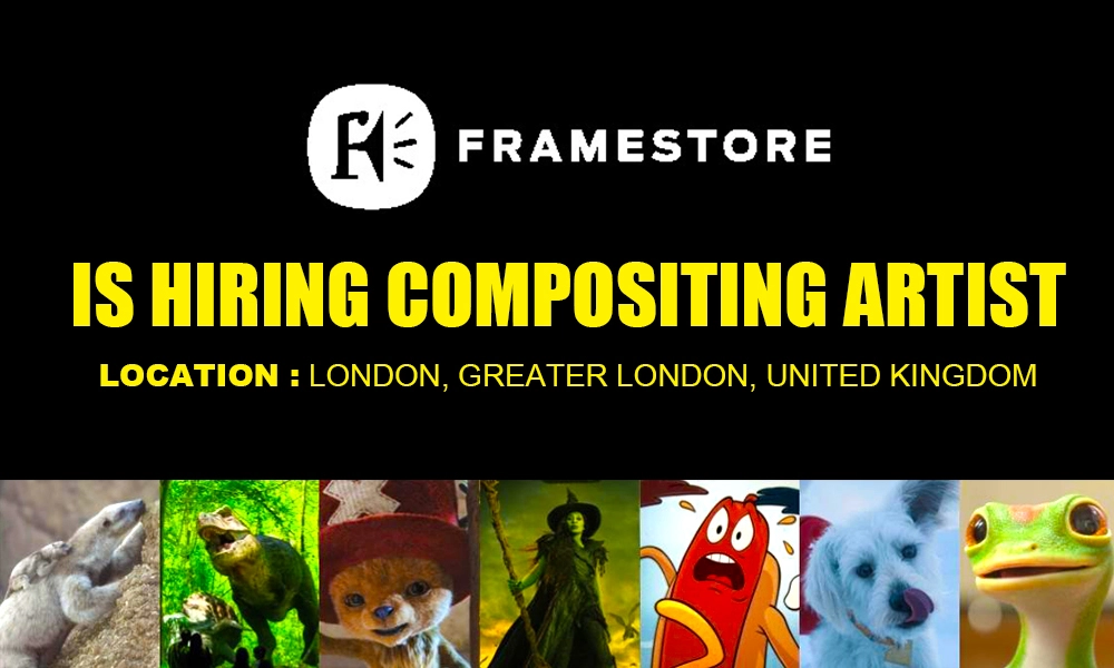 Compositing Artist Internship Framestore, 2026