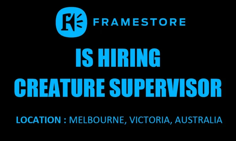 Creature Supervisor required at Framestore