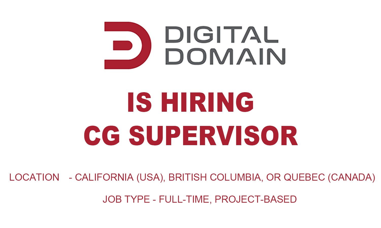 CG Supervisor_DIGITAL DOMAIN