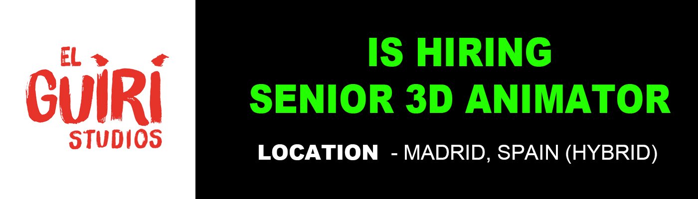 El Guiri Studios hiring Senior 3D Animator (Freelance)