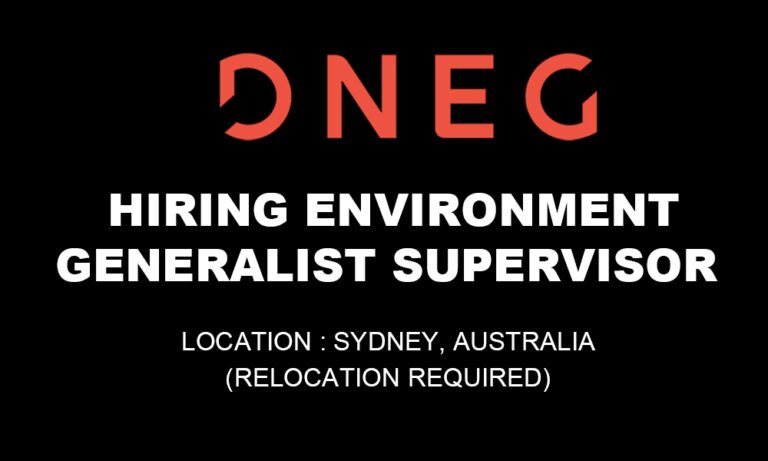 Environment Generalist Supervisor DNEG banner