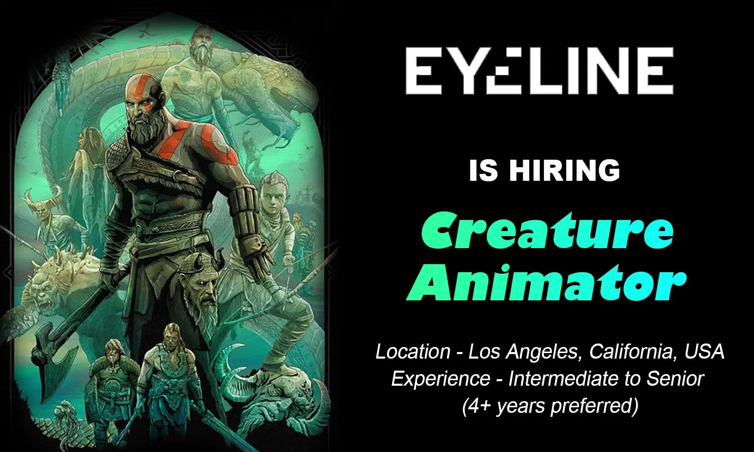 Eyeline vfx hiring Creature Animator, Los Angeles