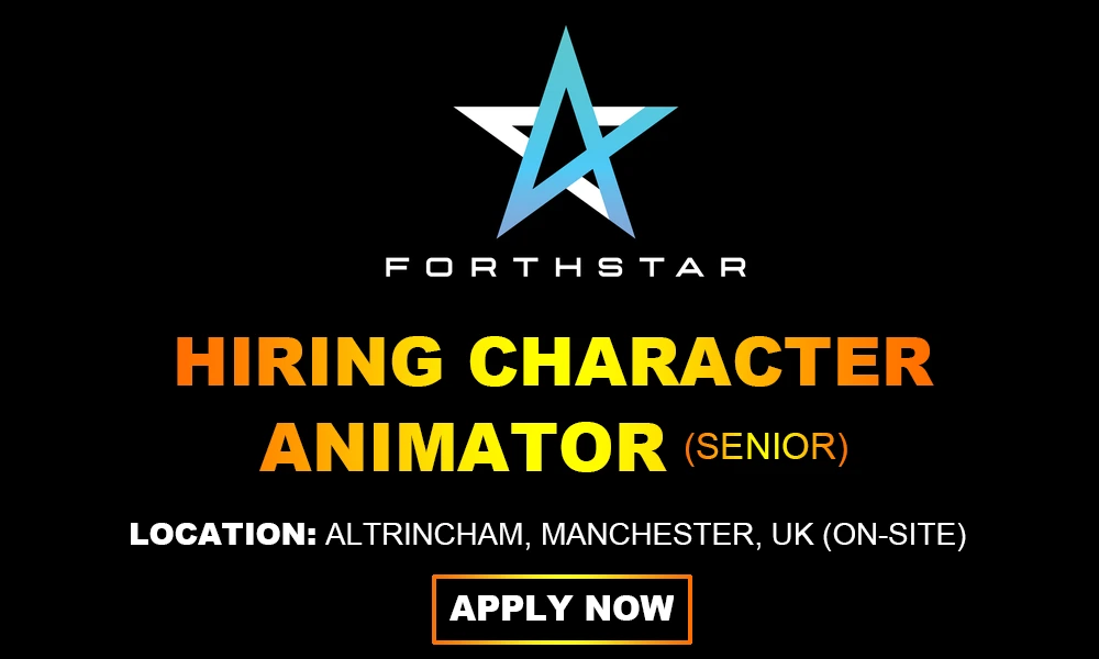 ForthStar is hiring Senior Character Animator