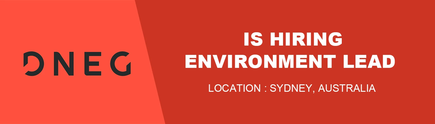 Hiring Environment Lead DNEG banner