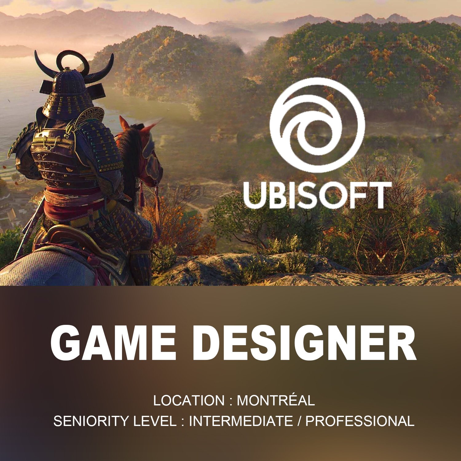 Hiring Game Designer at Ubisoft Montréal, 2026