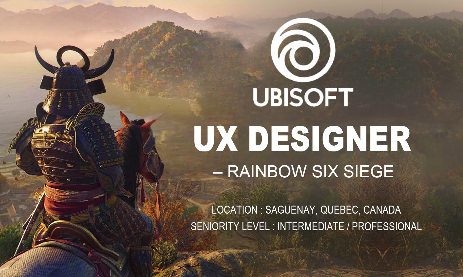Hiring UX Designer at Ubisoft, Canada 2026
