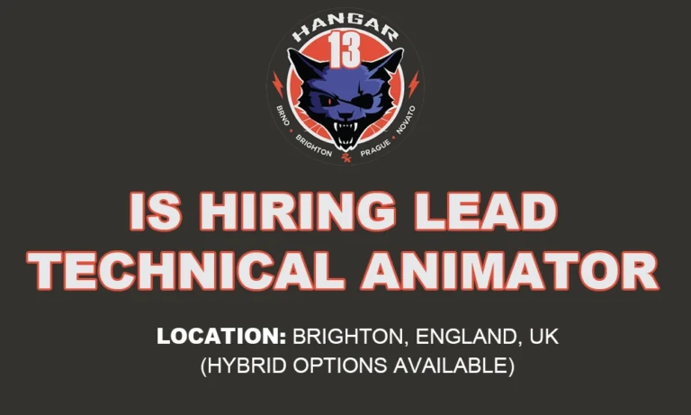 Hiring for Lead Technical Animator at Hangar 13