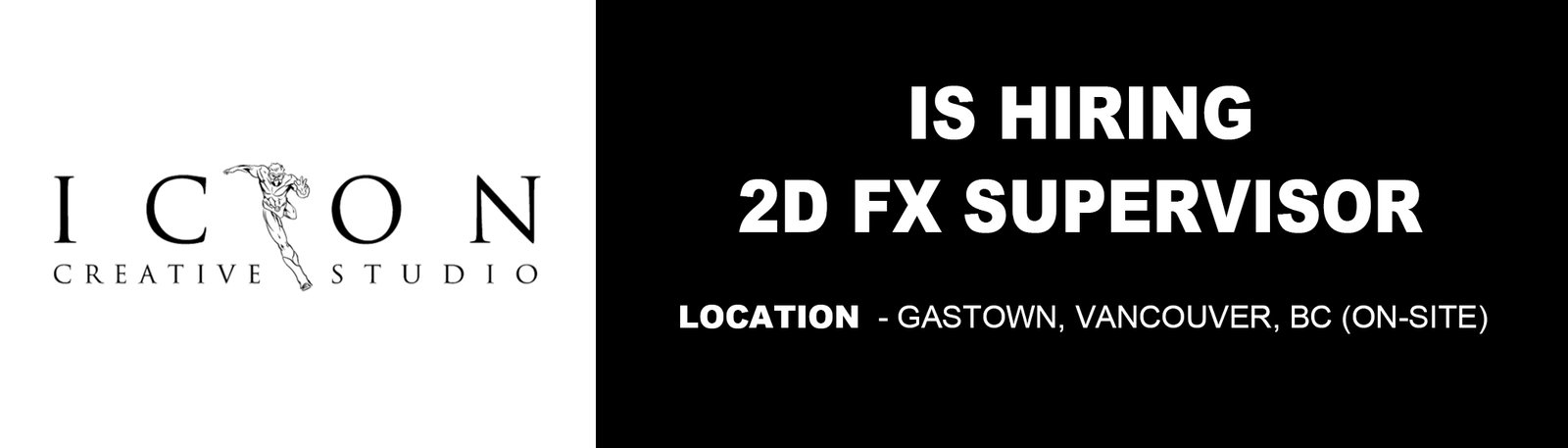ICON Creative Studio is hiring 2D FX Supervisor