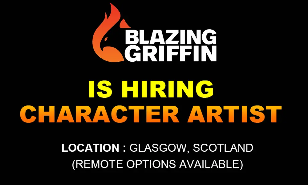 Job Opening Character Artist at Blazing Griffin, 2026