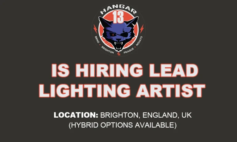 Job Opening Lead Lighting Artist at Hangar 13