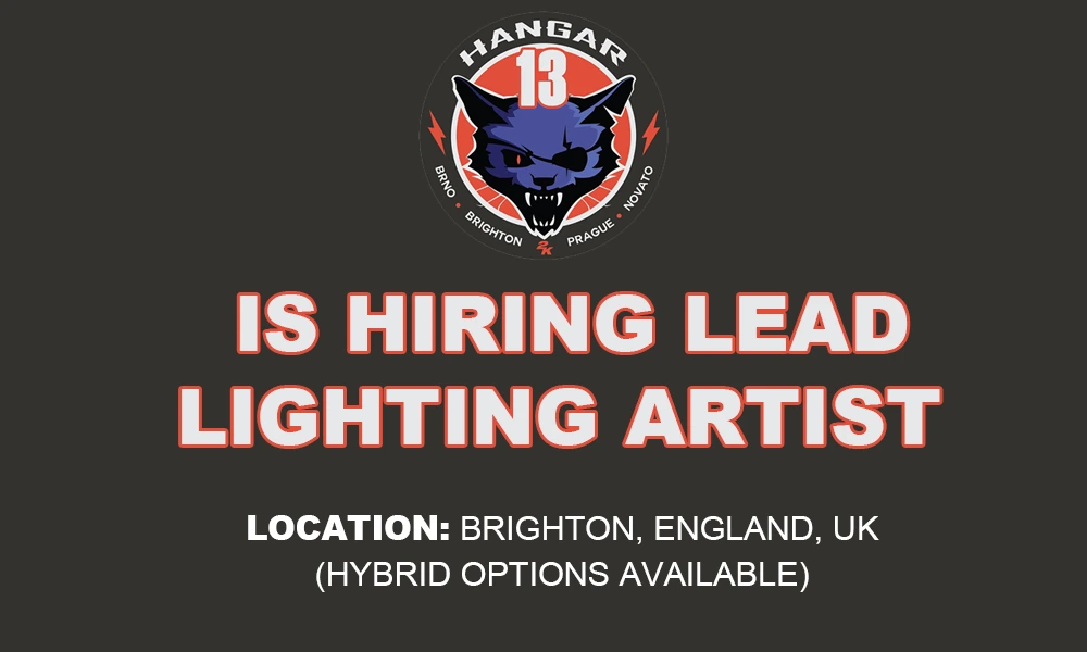 Job Opening Lead Lighting Artist at Hangar 13