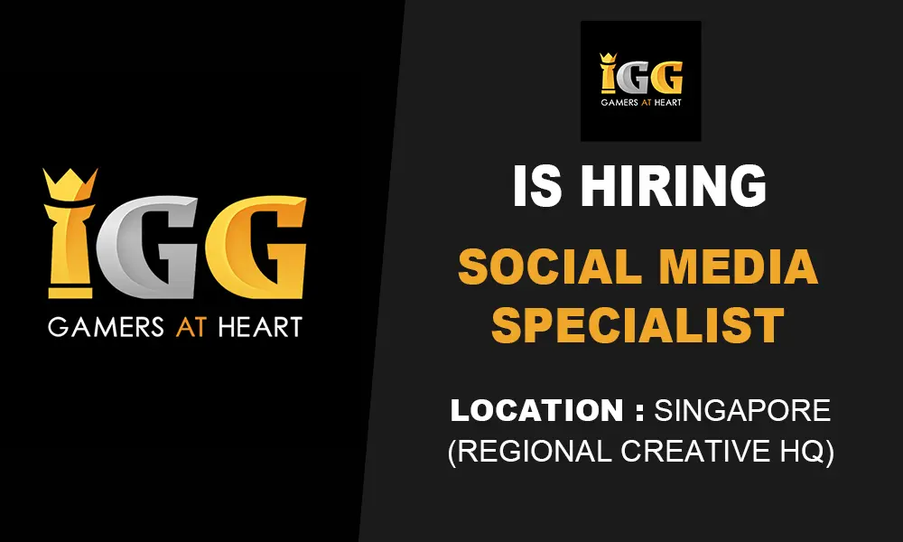 Job Opening for Social Media Specialist at IGG