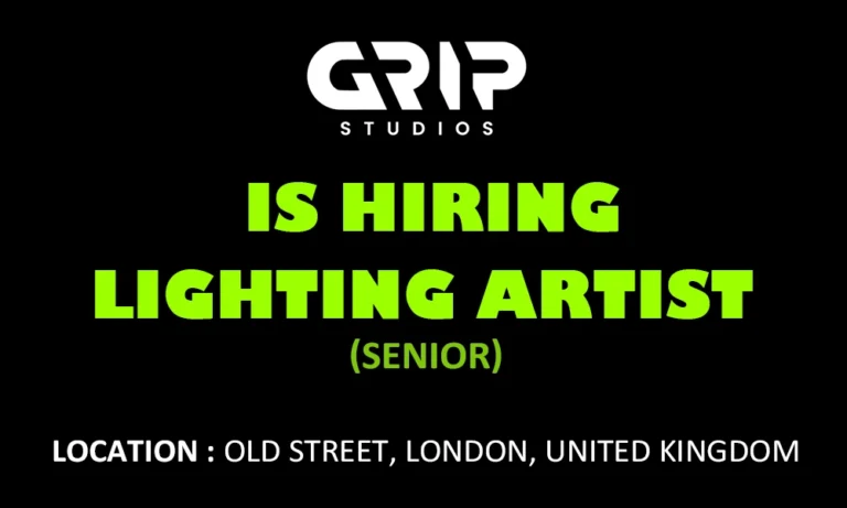 Job opening Senior Lighting Artist at Grip Studios