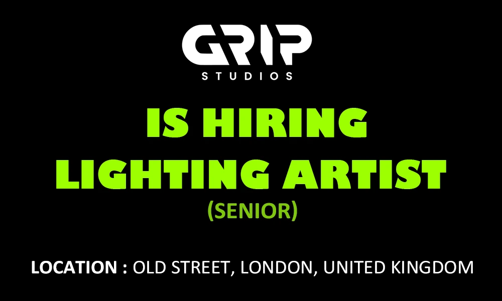 Job opening Senior Lighting Artist at Grip Studios