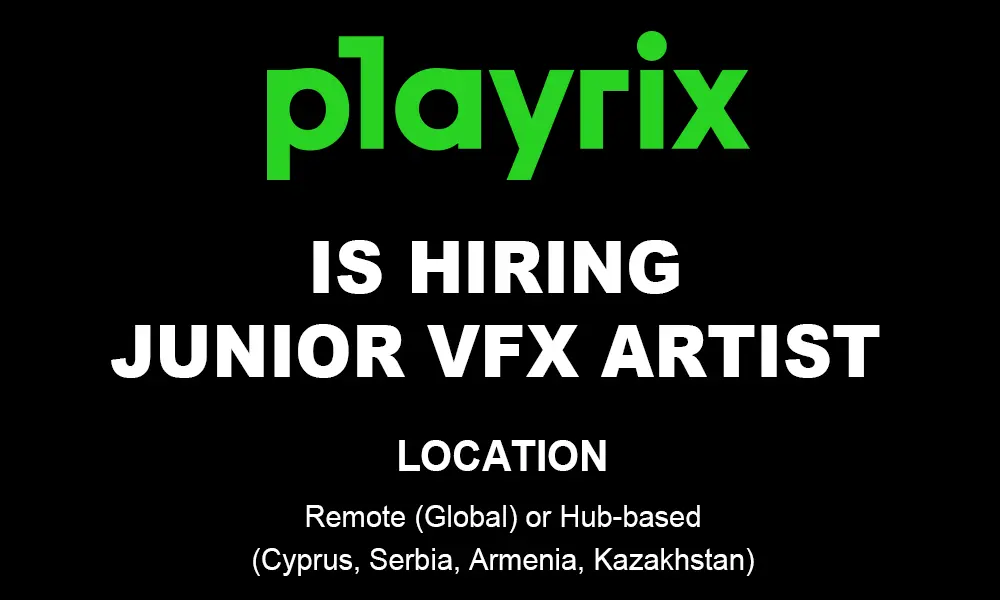 Junior VFX Artist job at Playrix, 2026