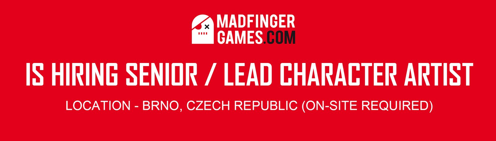 MADFINGER Games hiring Character Artist,Brno