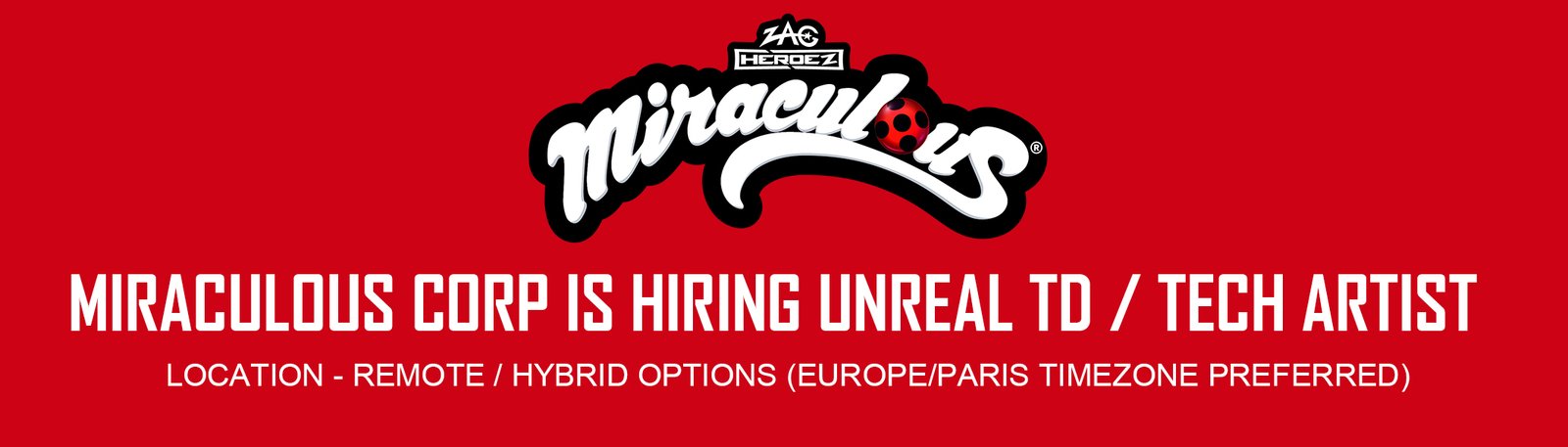 Miraculous Corp is hiring Unreal TD / Tech Artist % festybay Miraculous Corp is hiring Unreal TD_Tech Artist