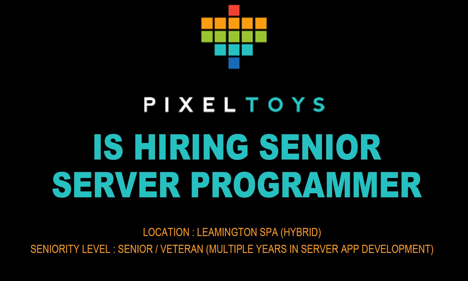 Pixel Toys hiring Senior Server Programmer, 2026
